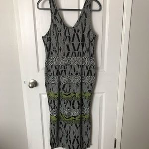 Funky Printed Midi-length Dress